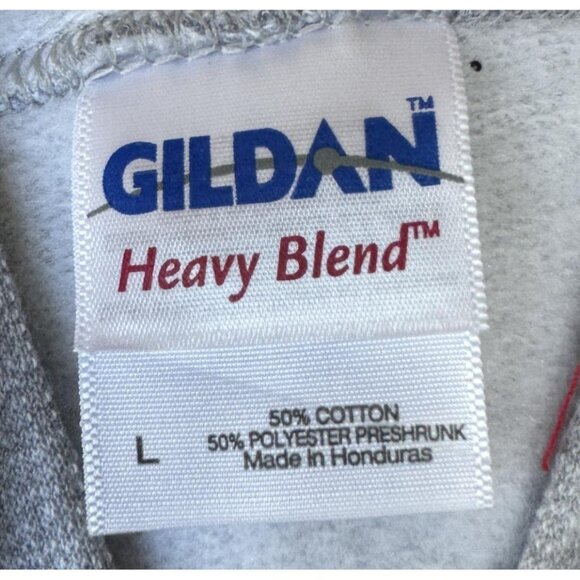 Gildan Men's Disney Store Magic Gray Zipper Hoodie Sweatshirt Size Large - Picture 4 of 4